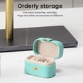 thumbnail image 3 of Jewelry Storage Box 2.6X1.5X1.9 Inch Jewelry Box Pu Leather Small Jewelry Box Mini Cute Storage Box Travel Portable Jewelry Box Suitable For Rings Earrings Pendants Watches Necklaces Storage, 3 of 8