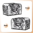thumbnail image 3 of Rateoe Tiger Butterfly Floral Art Pattern Toaster Covers 2 Slice Wide Slot,Bread Machine Cover,Bread Dust Cover & Fingerprint Protection,Appliance Covers, 3 of 7