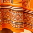 thumbnail image 6 of XUNKUSGA Summer Plus Size Dresses Vintage Print Boho Dress Classic Crewneck Puff Sleeve Beach Dresses for Women Fashion Split Hem Sun Dresses Women,Orange,M, 6 of 7