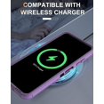 thumbnail image 6 of Revvl 6 Pro Case, Revvl 6X Pro Case, with Glass Screen Protector, Dust-Proof Port Cover, Full Body Rubber Protection Phone Case for T-Mobile Revvl 6/6x Pro 5G, Black/Purple, 6 of 16