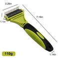 thumbnail image 4 of yueXinCh 2 Pcs Green Pink 2 Sided Undercoat Rake for Dogs & Cats, 4 of 7