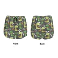 thumbnail image 3 of Pofeuu Cartoon Dinosaurs (2) Print Women's Athletic Shorts Running Workout Shorts Tummy Control Quick Dry Gym Shorts with Pockets Double layer sports shorts-X-Large, 3 of 7