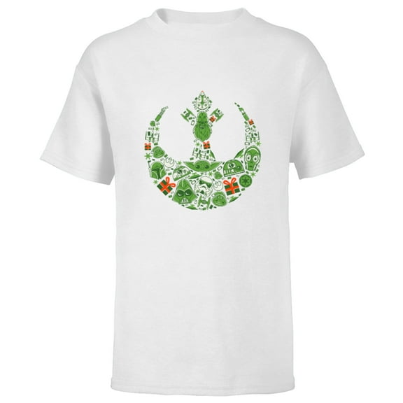 Star Wars Rebel Alliance Holiday Standard - Short Sleeve T-Shirt for Kids – Customized-White
