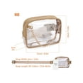 thumbnail image 3 of Deago Clear Belt Bag Stadium Approved Fanny Pack Crossbody Waist Bag for Women with Adjustable Strap for Sports Events, Concerts - Khaki, 3 of 10