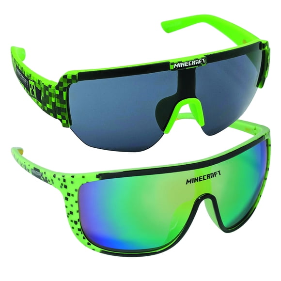 Gafas de Sol ARKAID Minecraft para Niños Paquete de 2 UV400 Verde