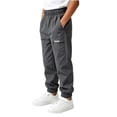thumbnail image 4 of Nilvkv Boys Cargo Pants, Boys Solid Color Cuffed Joggers with Relaxed Fit Elastic Waist and Utility Pockets for Casual Wear Gray 5-6 Years, 4 of 9