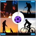 thumbnail image 6 of Uxcell Reflective Keychain Tags, Reflective Football Pendant Waterproof Safety Reflector for Backpack Purple, 6 of 7