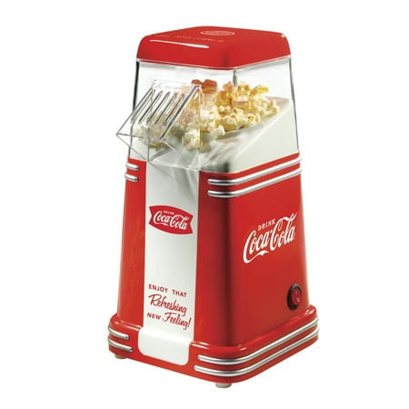 Nostalgia - RHP310COKE Coca-Cola 8-Cup Hot Air Popcorn Maker - Red