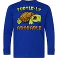thumbnail image 3 of Inktastic Turtle-ly Adorable Cute Turtle Long Sleeve Youth T-Shirt, 3 of 5