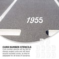 thumbnail image 5 of Supvox 2Sets DIY Hollow Out Number Stencils for Precise Curb Painting in White, 5 of 6