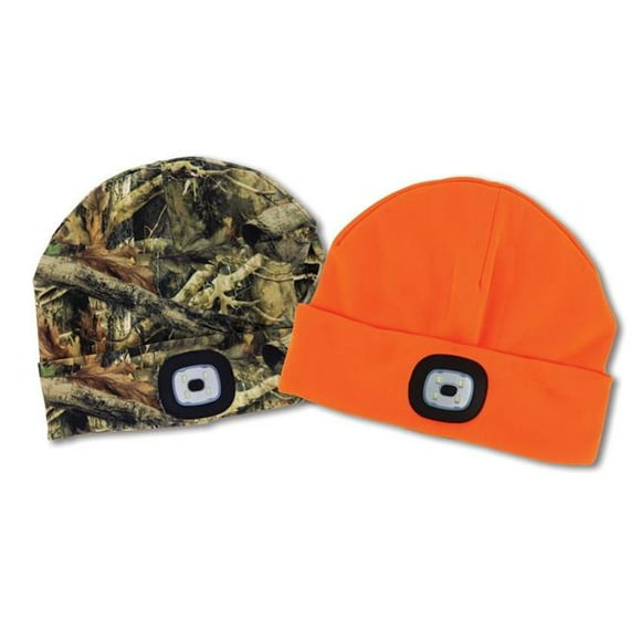 DM Merchandising 107547 Night Scout Rechargeable Sportsman LED Beanie Pom Hat, Assorted Color