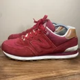 thumbnail image 2 of New Balance 574 Collegiate Crimson Red Mens Red Gum Size 10 D Shoes ML574NEC, 2 of 5