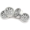 thumbnail image 4 of Lightweight & Durable Silver 1.9" Beadlock Wheels 4pcs SCX10 D90 TRX4 RC Crawler, 4 of 6