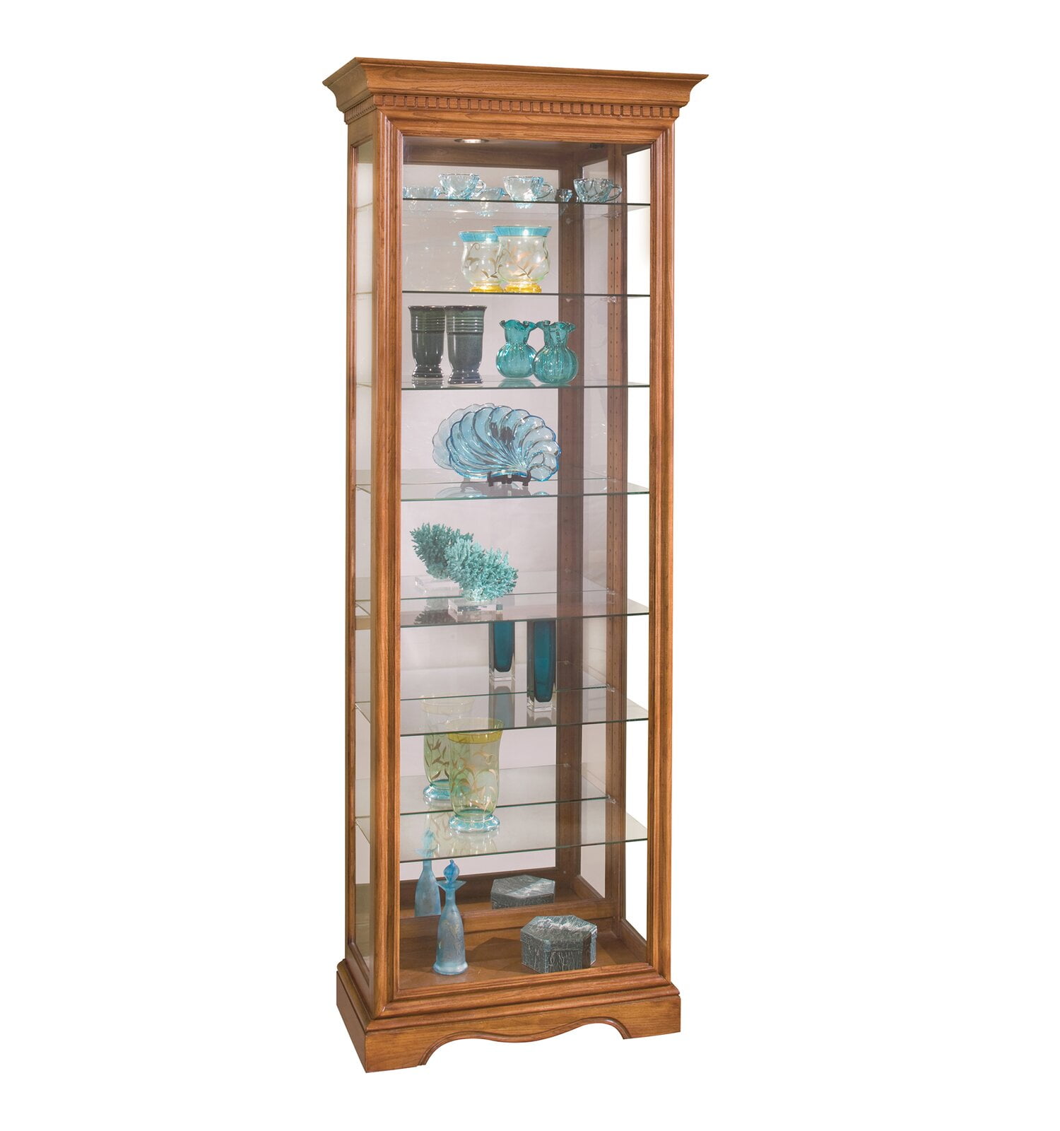 Shelia corner curio on sale cabinet