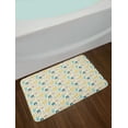 thumbnail image 2 of Jungle Cartoon Bath Mat, Funny Pattern with Animal Flowers Stars and Spots, Plush Bathroom Decor Mat with Non Slip Backing, 29.5" X 17.5", Cream Multicolor, by Ambesonne, 2 of 2