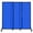 Blue Fluted, variant on Versare QuickWall Sliding Portable Partition | Durable Privacy Room Divider Screen | 3 Panels | 7' Wide and Up to 7'4" Tall Polycarbonate Panels