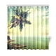 GCKG Vintage Palmier Rideau de Douche, Tropical Été Cosatle Tissu Polyester Rideau de Douche Ensembles de Salle de Bains avec des Crochets 66x72 Pouces – image 1 sur 3