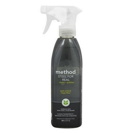 Method Steel for Real Steel Cleaner and Polish, 12 Oz, 3 Pack