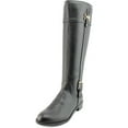 thumbnail image 2 of Karen Scott Womens Deliee Round Toe Knee High Riding Boots, Black PU, Size 5.0, 2 of 4