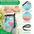 thumbnail image 4 of Yayeee Waist Apron with Pockets for Cooking Waterproof Half Server Aprons, Pink Beach Toys Pattern, 4 of 7