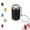 Black, variant on Mini Coin Storage Keychain, 2-in-1 Portable Coin Holder, Loose Change Container with Secure Snap Closure