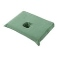 thumbnail image 2 of Half Massage Table Sheet Breathable Cosmetic Beauty Hole Towel 19.68x27.55inch - Dark Green, 2 of 7