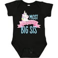 thumbnail image 3 of Inktastic Most Magical Big Sis- Cute Unicorn Girls Baby Bodysuit, 3 of 5