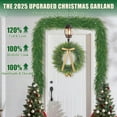 thumbnail image 3 of 2 Pack 9Ft Cedar Garland Artificial Realistic, Real Touch Norfolk Pine Garland, Christmas Garland for Mantle Table Front Door Xmas Holiday Indoor Outdoor Decorations, 3 of 10