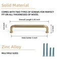 thumbnail image 5 of Goo-Ki 5''(128 mm) Hole Centers Zinc Alloy Cabinet Handles, Champagne Bronze Cabinet Pulls for Kitchen,Drawer,Cupboard & Wardrobe, 6 Pack, 5 of 8