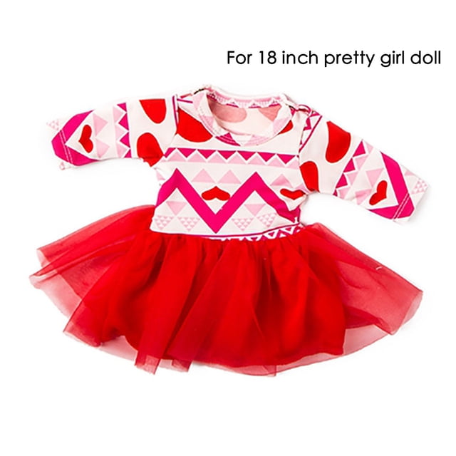 Falda de muñeca Lisbinx de 45 cm | Conjunto de tela hecho a mano para muñecas American Girl | Regalo de cumpleaños, Navidad y San Valentín para niñas | Accesorio de disfraz de 1 pieza | Diseño únic