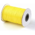thumbnail image 2 of 1 Roll About 88 Yards Korean Waxed Polyester Cord 1mm Macrame Craft DIY Thread Rattail Beading String for Jewelry Making Chinese Knotting Kumihimo Shamballa Friendship - Yellow, 2 of 8