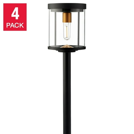 Naturally Solar Vintage Style LED pathway lights 4 pack Walmart