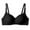 Black, variant on ALLLIST Unlined Womens Bras Wireless Full Coverage Training Solid Black Comfy T Shirt Women Lingerie Size S-XL