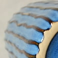 thumbnail image 7 of WHW Indigo Fluted Vase, Artisan Crafted, Shades of Blue, Porcelain, Rustic Modern Style, 9inches, 7 of 7