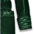 thumbnail image 3 of Men's Long Smoking Jacket Green Velvet Robe Quilted Robe Dressing Gown&nbsp;, 3 of 5