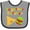 Heather and Black, variant on Inktastic Together Forever Chips and Salsa Boys or Girls Baby Bib