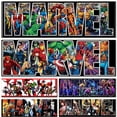 thumbnail image 2 of Marvel Diamond Mosaic Avengers 5D Diamond Painting Disney Superhero Cross Stitch Movie Characters Rhinestone Art Teenage Gift35x100cm square Gao Jinjia LED, 2 of 2