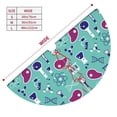 thumbnail image 2 of KLL 36" Christmas Tree Skirt Cultured Meat Science Xmas Tree Skirts Mat for New Year Xmas Holiday Party Indoor Outdoor Home Decoration, 2 of 5
