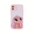 thumbnail image 1 of Funda de teléfono The Powerpuff Girls para iPhone 14 Plus 13 12 11 Pro Max Mini Xs Xr X 8 7 Plus, cubierta dura translúcida mate negra Fivean unisex, 1 of 2