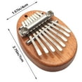 thumbnail image 7 of Pompotops 8 Key Mini Kalimba Exquisite Finger Thumb Piano Marimba Musical Good Accessory, 7 of 7