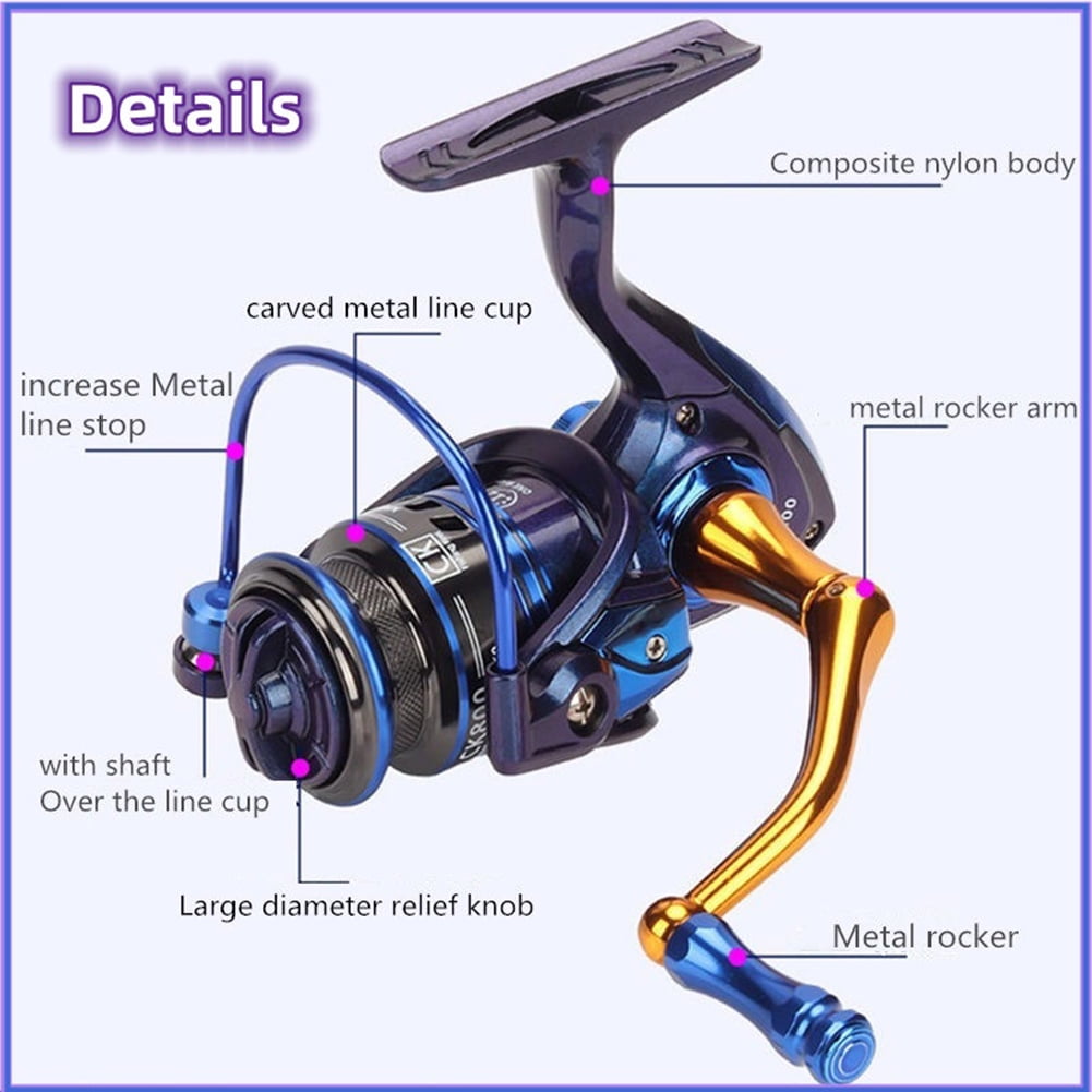 Ck800 Mini Spinning Fishing Reel 12+1bb 5.1:1 High-speed Gear