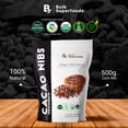 thumbnail image 2 of Cacao Nibs Premium 100%natural 500g Bulk Superfoods Cacao, 2 of 6