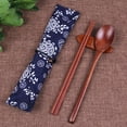 thumbnail image 3 of Wooden Spoon Chopsticks Sets Korean Dinnerware Combinations Chopsticks and Spoons Set for Home Kitchen or Restaurant (1 Pair), 3 of 6