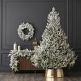 thumbnail image 5 of Seasonal LLC 9FT Royal Oaks Flocked Fir Prelit Artificial Christmas Tree, 880 Warm White LED Lights, 5 of 6