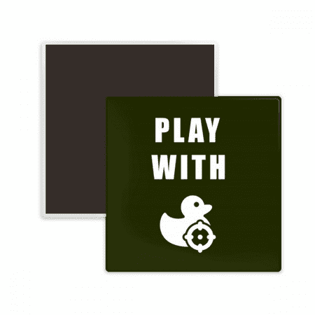 

Duck Cruise Art Deco Fashion Square Ceracs Fridge Magnet Keepsake Memento