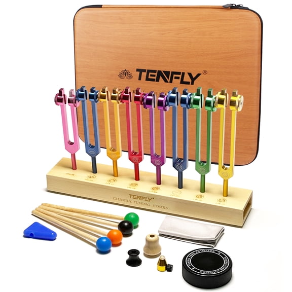 Juego de diapasones TENFLY Chakra para curar
