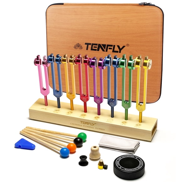 Juego de diapasones TENFLY Chakra para curar