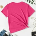 thumbnail image 5 of Hienoo Big Girls Tee Shirt Heart Print Short Sleeve T Shirt Summer Trendy Tshirt, 5 of 6