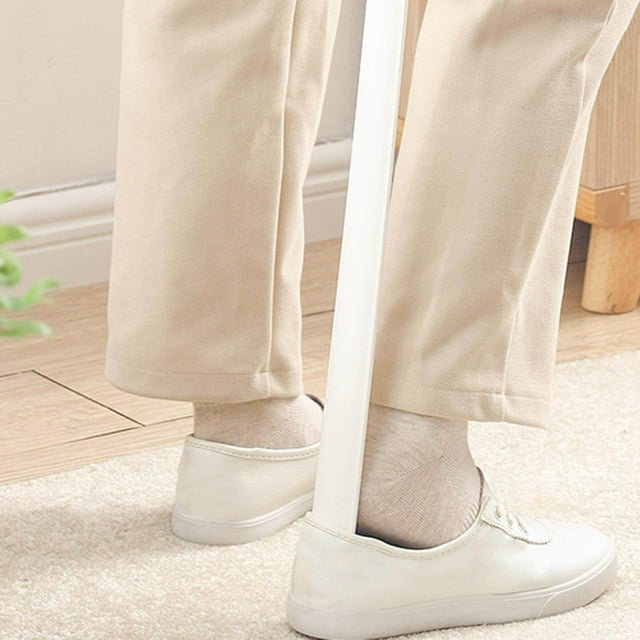 Extra Long Plastic Magnetic Suction Extended Shoe Horn Shoehorn Reach Assist Brown