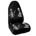 thumbnail image 2 of POLERO Skeleton Rose Design Terry Cloth Car Seat Cover Universal Car Seat Cover Towel, Non-Slip Breathable Car Seat Towel Cover Fit for SUVs Cars Sedans, 2 of 7